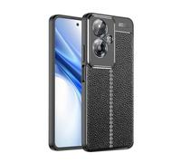 GOKEN Funda para OPPO A79 5G, TPU Silicona Protección Carcasa, Bumper Caso Case Cover con Shock- Absorción & Patrón Cuero (No Cuero), Negro