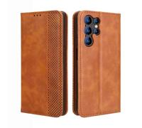 GOKEN Funda para Oukitel C1 / C1 Pro - Carcasa de Cuero con Tapa y Cartera, Interior de Silicona Antigolpes, Cierre Magnético y Soporte Plegable, Cover Case -Marrón