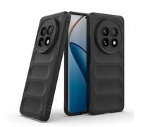 GOKEN Funda para Realme 12 5G / Realme 12X, Carcasa en Silicona Suave Antigolpes con Agarre Lateral Antideslizante y Diseño Elegante Monocolor, Cover Case -Negro