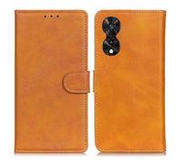 GOKEN Funda para TCL 505 Funda, Leather Folio Carcasa con Billetera, Magnética Premium PU/TPU Cuero FILP Case Cover con Soporte/Tapa Tarjetas -Marrón