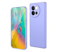 GOKEN Funda para Vivo V40 Lite 5G - Carcasa Antigolpes de Silicona Suave con Forro de Tela Peluche, Diseño Elegante de Color Sólido, Case -Morado