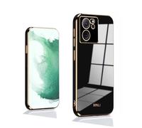 GOKEN Funda para Xiaomi 13T / Xiaomi 13T Pro, Silicona TPU Galvanoplastia de Phnom Penh Protección Carcasa, Bumper Caso Case Cover con Shock- Absorción, Negro