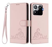 GOKEN Funda para Xiaomi 15T Pro, Carcasa de Cuero Sintético, Tapa Libro con Cierre Magnético, Cartera con Soporte Plegable, Antigolpes, Cover Case -Oro Rosa