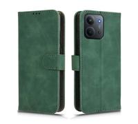 GOKEN Funda para Xiaomi Redmi 15C 4G / Poco C85 - Carcasa Tapa Libro con Cuero Sintético Premium, Interior de Silicona Suave, Cartera Antigolpes con Tarjetero, Diseño Minimalista -Verde
