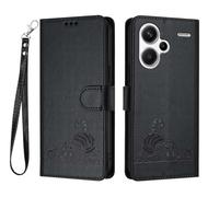 GOKEN Funda para Xiaomi Redmi Note 13 Pro Plus 5G (Pro+), Carcasa de Cuero Sintético, Tapa Libro con Cierre Magnético, Cartera con Soporte Plegable, Antigolpes, Cover Case -Negro