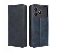 GOKEN Funda para ZTE Blade A36 4G - Carcasa de Cuero con Tapa y Cartera, Interior de Silicona Antigolpes, Cierre Magnético y Soporte Plegable, Cover Case -Azul