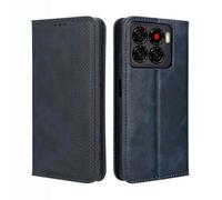 GOKEN Funda para ZTE Blade A56 4G - Carcasa de Cuero con Tapa y Cartera, Interior de Silicona Antigolpes, Cierre Magnético y Soporte Plegable, Cover Case -Azul