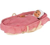 GoKi 15252 Cesta para muñecas con Ropa de Cama