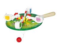 Goki 4 gallinas picoteando - Juegos y juguetes de habilidad/ac (Importación USA)