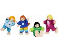 GOKI- Muñecos Flexibles pandilla niñas bebé, Multicolor (51499)