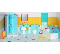Goki 51541 Muebles para títeres Flexibles, baño, Mixtos