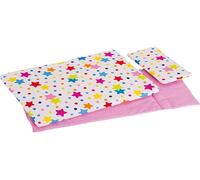 goki- Ropa de Cama para muñecas Estrellas, Color Mixto, Medium (51564)
