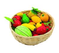 goki Obst im Korb Kaufladen Cesta de Frutas, Multicolor (51661)
