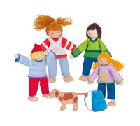 GOKI 51863 Flexible Puppets Camping Familiy, Multicolor, S (Importación USA)