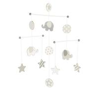Goki 52899 - Móvil de madera con elefantes y estrellas