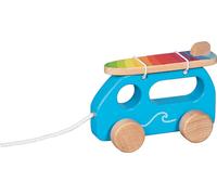 goki 54858 - Vehículo de Dibujo Surfer Van - Diseño Moderno - Tabla de Surf Desmontable