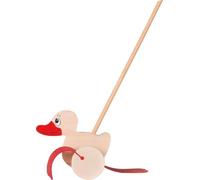 Goki- Juguete de Pato para Empujar, Color Mixto (54939)