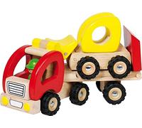 Goki 55963 - Mini camión de Madera con Remolque