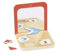 goki 56296 symmetriespel spiegelmagie - houten spel met spiege (Importación USA)