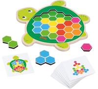 goki 56302 - Juego de Mesa Tortuga Rosy - Juego Educativo Creativo de 41 Piezas