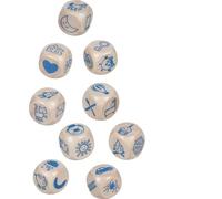 goki 56307 - Cubos de Madera en Lata, Juego Creativo de narración y fomento del Desarrollo del lenguaje, Story Cubes, infinitas Posibilidades de Juego para niños, 9 Unidades, a Partir de 6 años