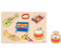 Goki 57520 - Puzle Sonoro Instrumentos De Musica (5 Pzas) (Madera) (+1)