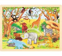 Goki 57892 - Puzzle Incrustaciones de África, 48 Partes