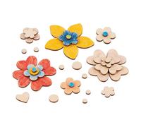 goki 58373 - Craft Set Flower Magic - 75 Pieces - for Gluing, (Importación USA)