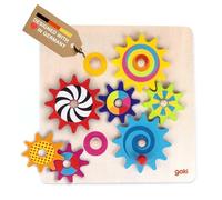 Goki 58530 - Juego De Los Engranajes (8 Piezas) (Madera) (+3 Años)