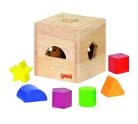 Goki-58628 Puzzles de Madera Caja de Formas, Multicolor (4013594586283) , color/
