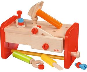 Goki 58871 - Banco de Trabajo con cajón, 15 Piezas [Importado de Alemania]