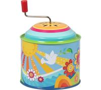 goki 60835 - Caja de música «Sonnenglück» - Caja giratoria nostálgica de Metal, Aprox. 10,5 cm de Alto, para niños a Partir de 1 año