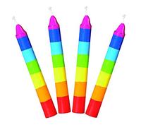 Goki 60860 Set de 10 velas para fiestas, multicolor, 10 cm