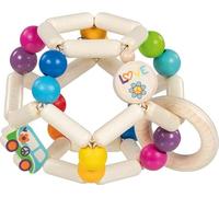 goki 65361 - Greifling "Elastik Rainbow Ball Van" - Juguete elástico de madera para bebés de 8 cm de diámetro, fabricado en Alemania