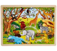 Goki- África Puzzles de Madera, Multicolor (57892) (Importación USA)
