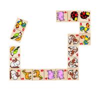 GOKI- Animal Juegos Familiares Dominó, Multicolor, Medium (56961)