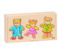 Goki- Animales 3DPuzzles con tiradoresGOKIFamilia de Osos, Caja Puzzle, Basic, M
