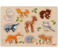 GOKI- Animales del Bosque, Encaje No Aplica Juegos de acción y Reflejos, Multicolor, único (57387)