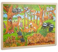 goki- Animals Encaje, animalitos en el Bosque, Multicolor (57734)