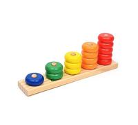 Goki- Puzzles de maderaPuzzles de maderaGOKIAprende a Contar con Anillos, Multicolor, Small (Gollnest & Kiesel 58941.0)