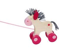 Goki 54867 Horse, animal to push Lillie Baby Dolls, Multicoloured