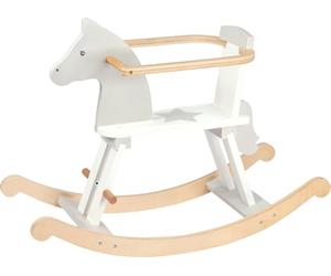 GOKI- Caballo balancín Juguetes para apilar y Encajar, Azul (53933)