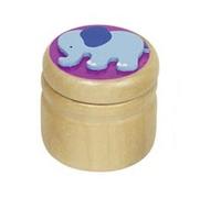 Goki Caja de madera para dientes de leche, diseño de elefante