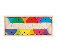 Goki Colour and shape sorting game - 6 colourful fishes 34 x 14 x 3 cm