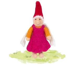 goki Evolution 51456 - Enano de Fieltro Thilda de Fieltro de Lana - Juguete Estimulante de fantasía para niños - Promueve la motricidad Fina y la percepción táctil, Hecho a Mano en Nepal, a Partir de