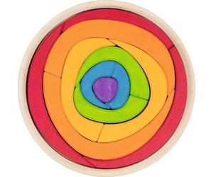 goki Evolution 58329 - Puzzle de diseño en Espiral de Madera - Juego Creativo para niños - Fabricado en Europa