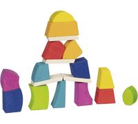 Goki Evolution Building Bricks and Blocks Creo, Traditional Wooden Toys for Infa