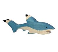 Goki Figura Juguete COLECCIÓN Holztiger Animales Árticos y del Mar TIBURÓN Fabricado con Madera ecológica