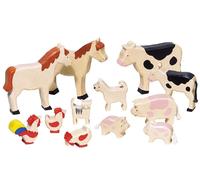 GoKi Animales de granja de madera GK370 – Set mixto