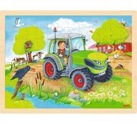 Goki - Goki Houten Legpuzzel Tractor 96st. NUEVO